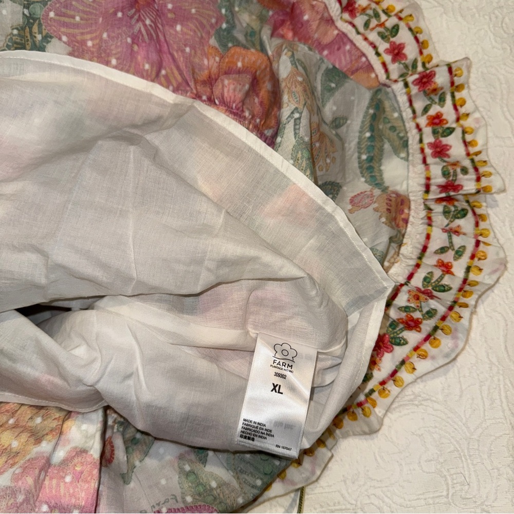 🥭FARM RIO Macaw Bloom Ruffle Tiered Sundress - Picture 14 of 16